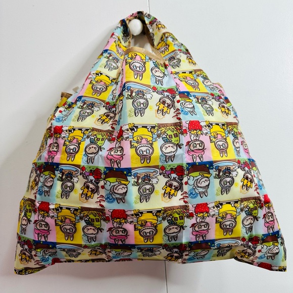 Labubu Handbags - LABUBU Nylon Colorful Shopping Tote Women's Bag